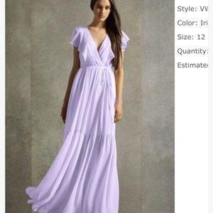 David’s bridal Iris bridesmaid dress